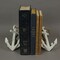 Set of 2 Cast Iron Ship Anchor Bookends Nautical Home Decor Sculptures